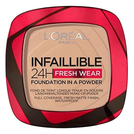 بودرة لوريال (Infallible 24H Fresh Wear Foundation in a Powder) (L'Oréal Paris). 